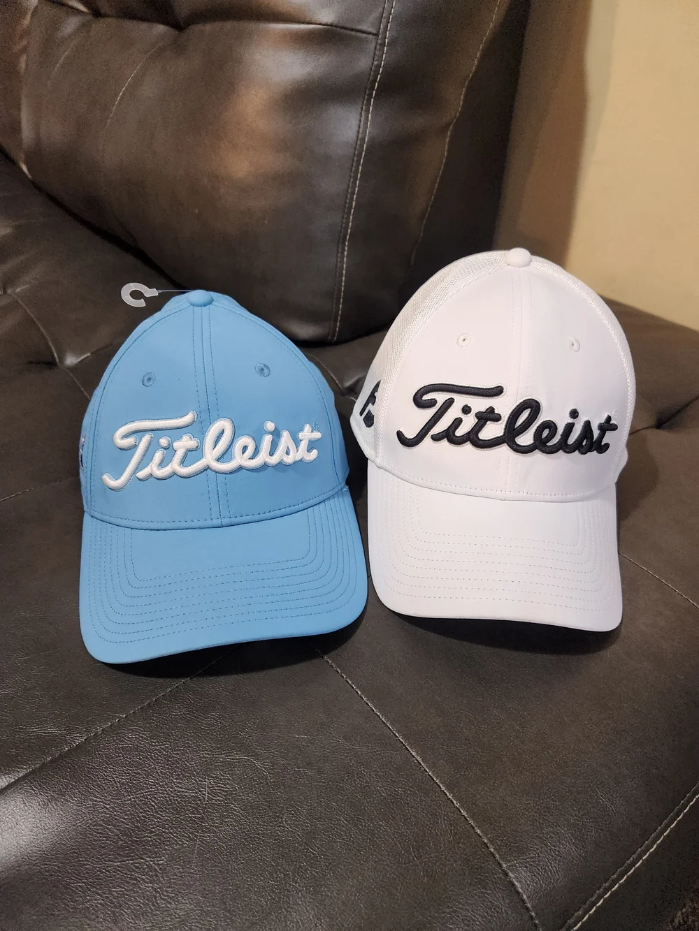 Titleist Script Logo Golf Hat - Blue & White